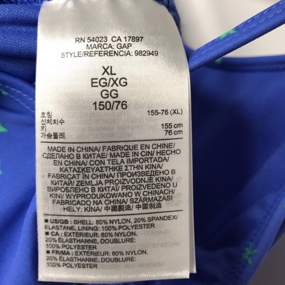 Kid’s • GAP • One Piece Star Print Swimsuit NWOT - Picture 4 of 6